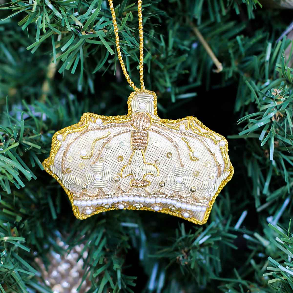 The Royal Standard - Wholesale Ornament - Crown of Glory Ornament   Gold   4x33