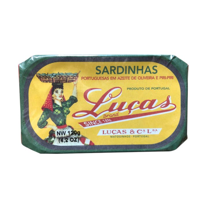 Sardines Luças à l'huile d'olive et au piri piri pour la vente par Portugalia Imports