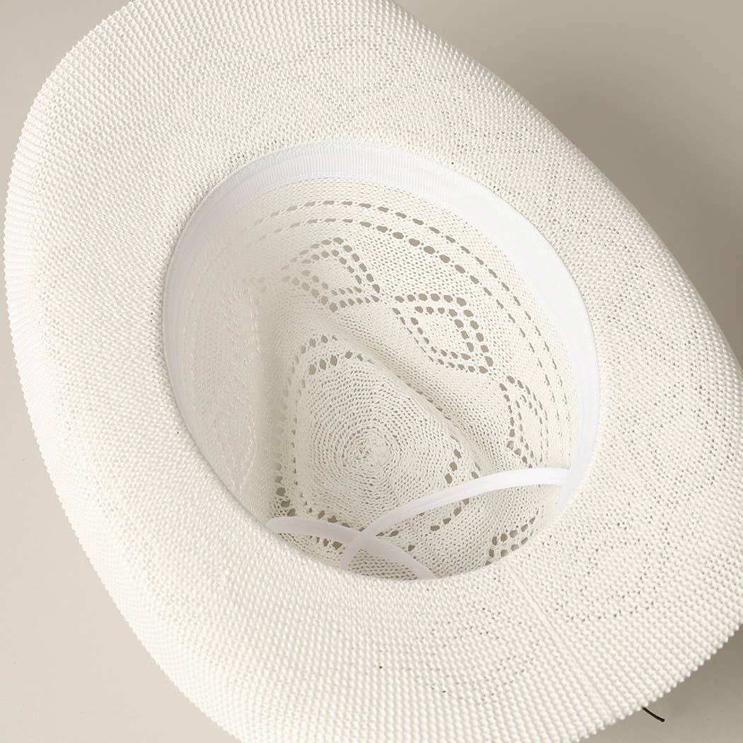 Fashion City - Wholesale Straw Hat - Women's - Eco-Friendly Woven Cowboy Panama Adjustable Sun Hat19