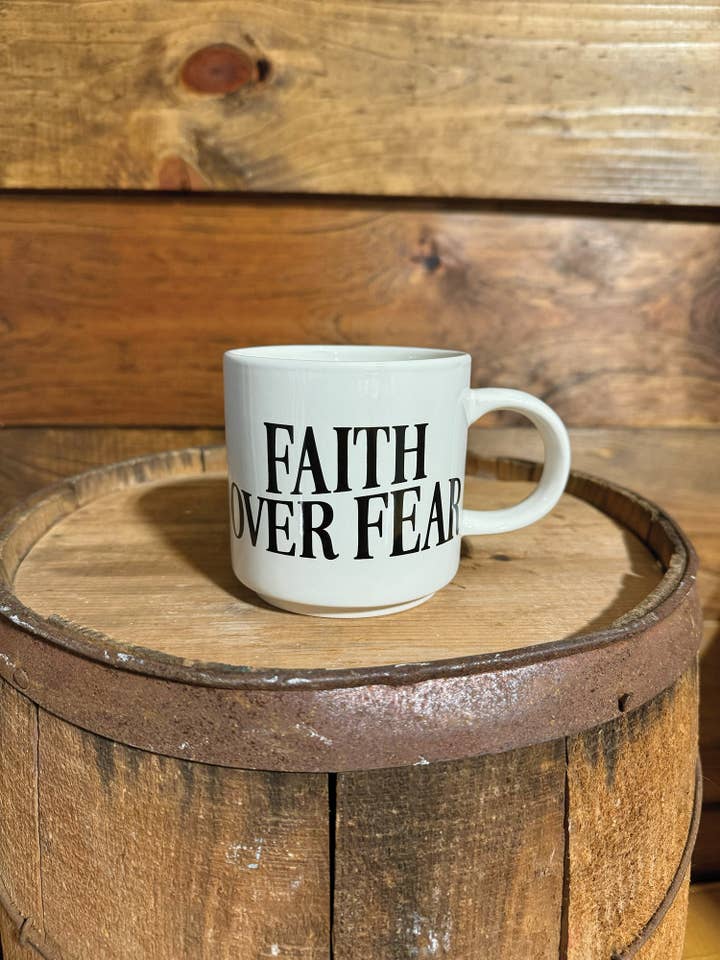 Faith Over Fear Mug for wholesale by SOUTHERN FRIED DESIGN BARN