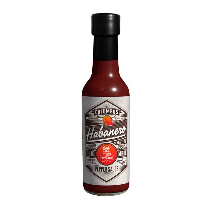 Molho Picante Habanero Columbus por atacado de Flavor & Fire - Madstone - Clamlube Brand Hot Sauce