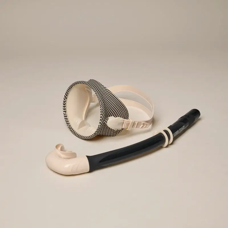 Gentle Habits US - Wholesale Swim Goggles - Unisex - Dive Mask and Snorkel Set - CHECKERED0