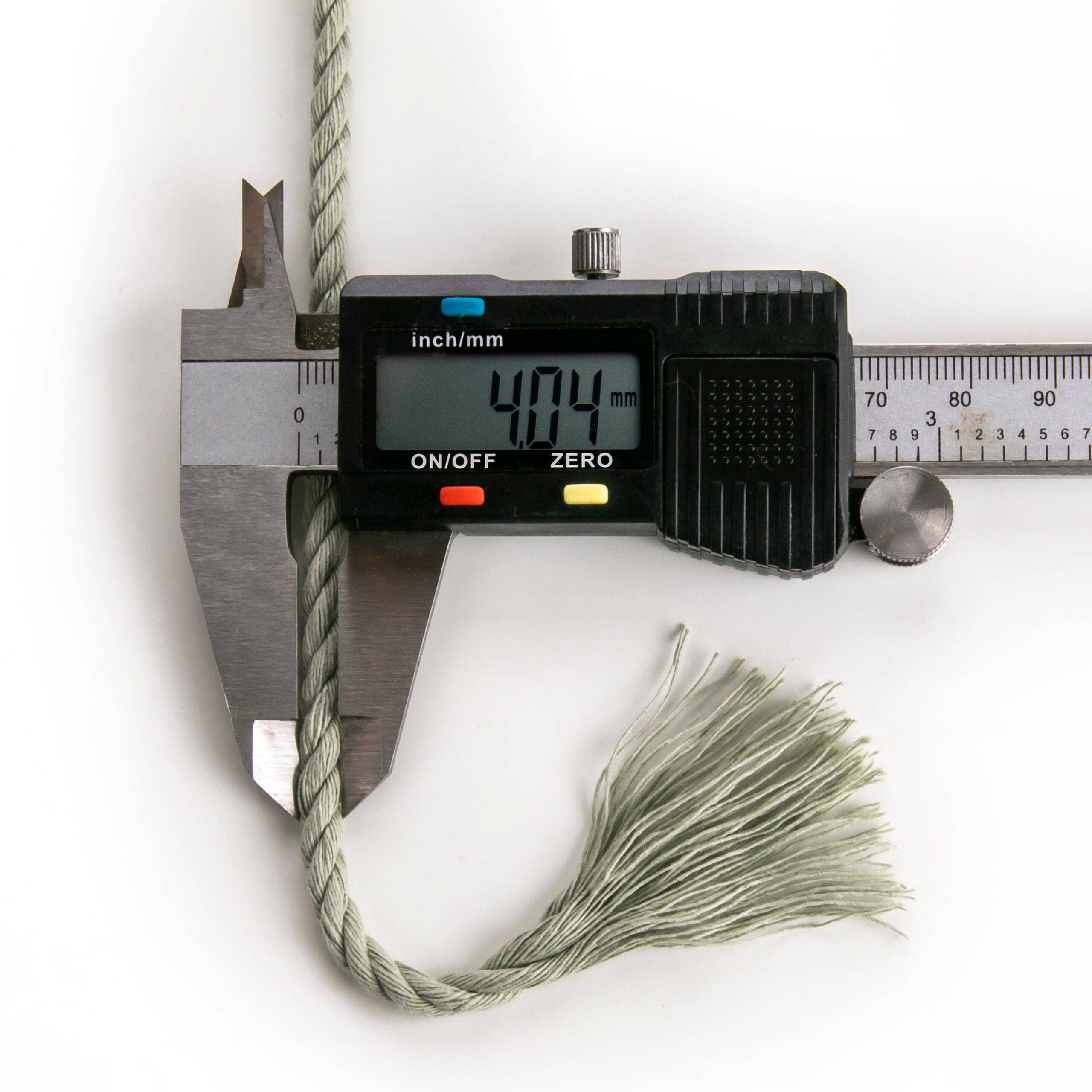 MB Cordas - Wholesale Yarn - 4MM 3 Strand Twisted Macrame Cotton Rope 1kg SAGE GREEN 140-145m  Macrame Rope 3 ply Craft String5