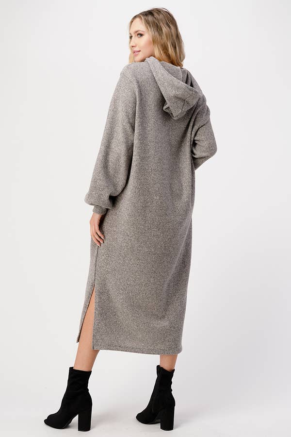 grey Hoodie Maxi Dress for wholesale on Faire6