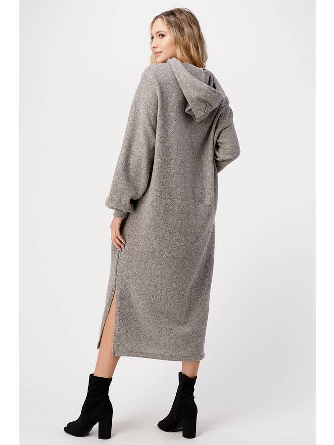 grey Hoodie Maxi Dress for wholesale on Faire6