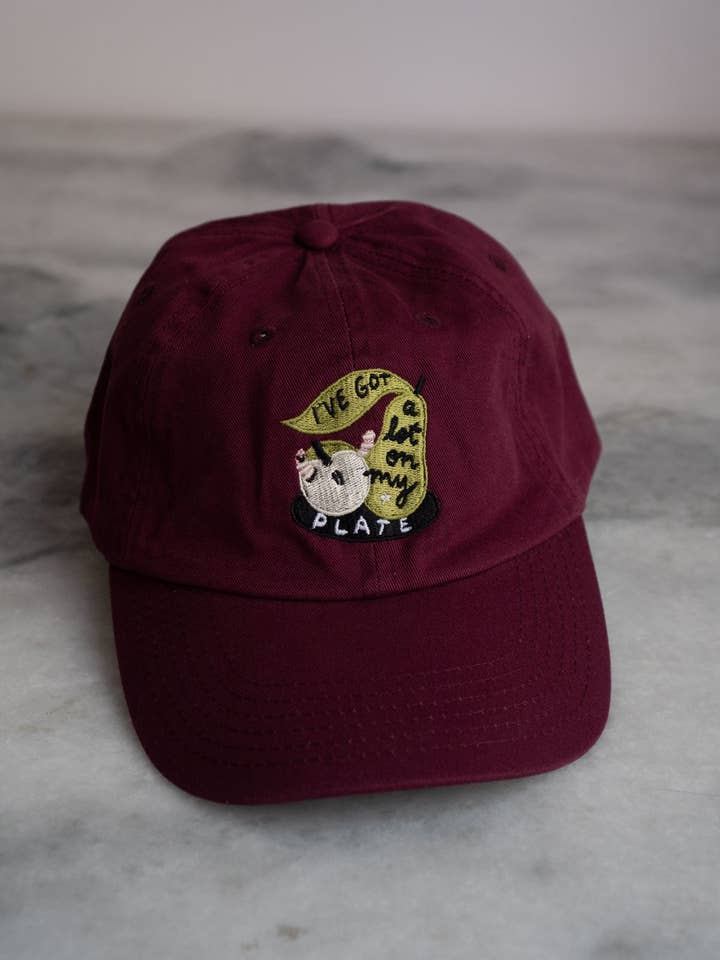 A Lot on my Plate Hat | Embroidered Dad Hat for wholesale by Stay Home Club