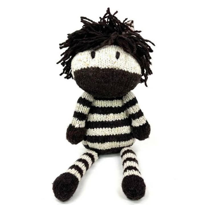 Giocattolo Organico Bambino in Lana Lavorato a Maglia | Zachary la Zebra per la vendita all'ingrosso da parte di Finn + Emma