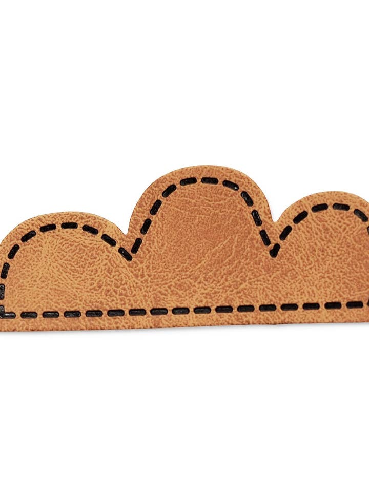 Synthetic leather label - Wolke *iron-on* for wholesale by Paul und Clara