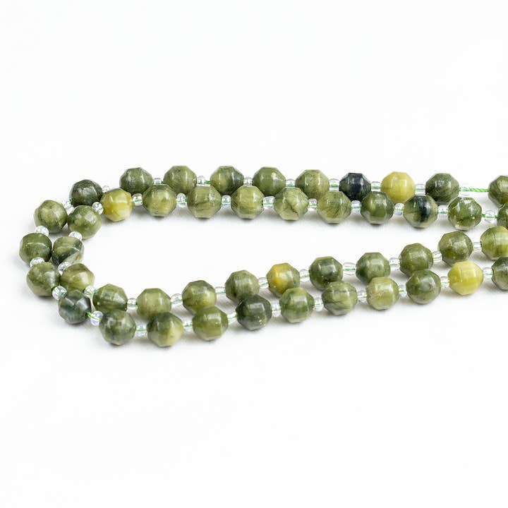 Soothing Crystals Beads - Wholesale Beads - Faceted Prism Cut Beads | Green Jade | Crystal Beads6