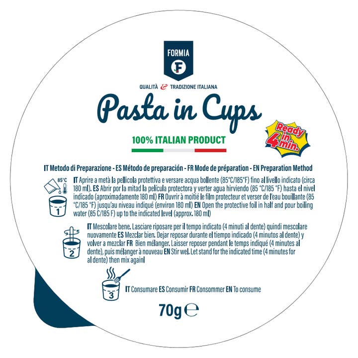 Formia - Venta al por mayor Pasta - CARBONARA MACARONCINI en CUP
