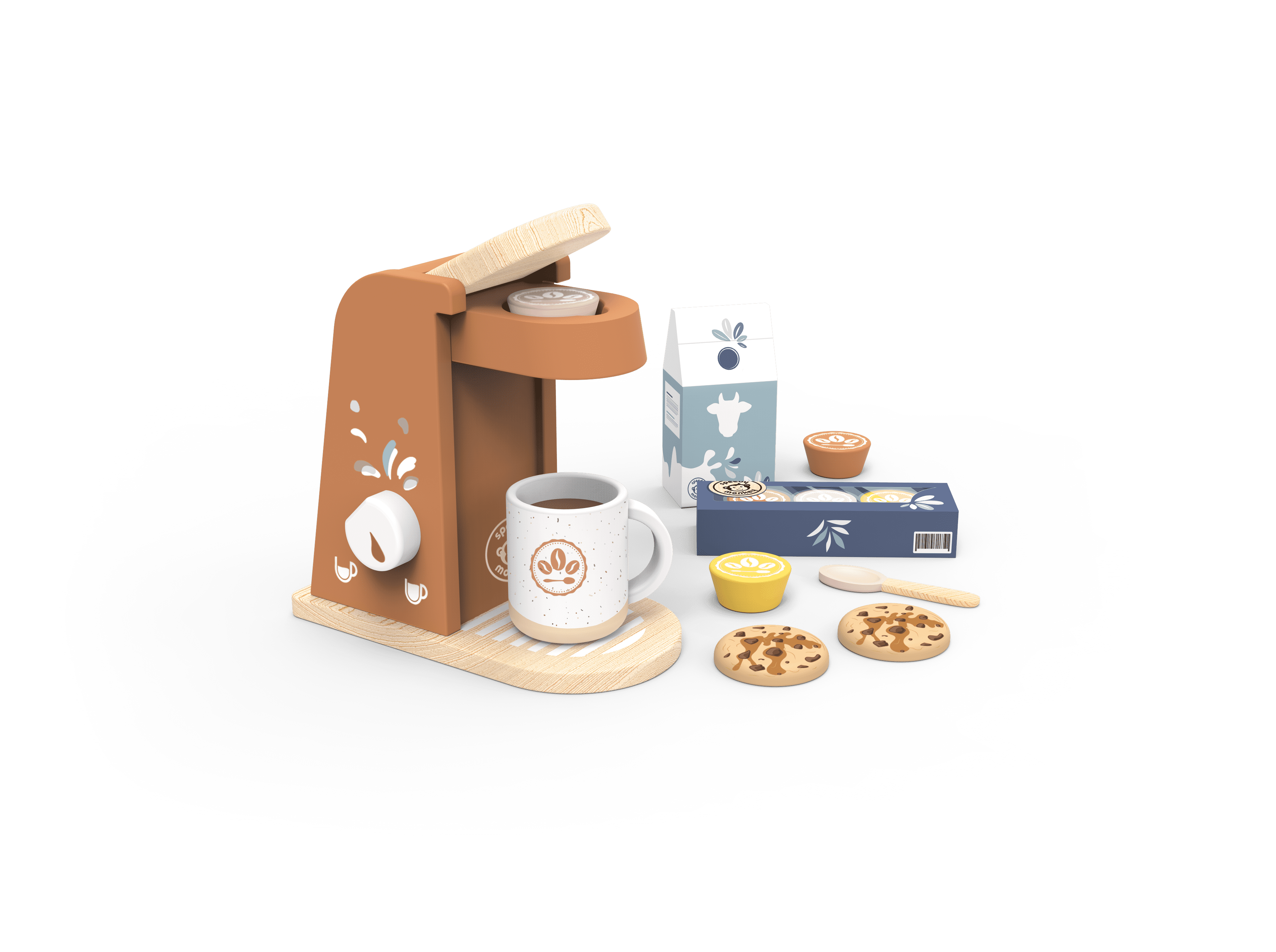 BTL Diffusion UK LTD – wholesale Wood toy – Child – Speedy Monkey Coffee Machine3