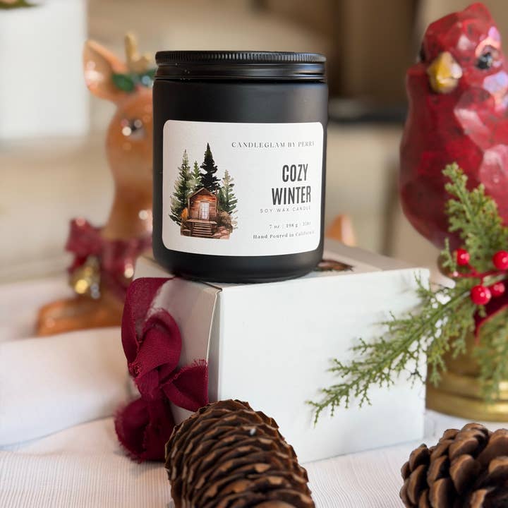 Candleglambyperry - Wholesale Jar/filled candle - Matte black glass jar / Unlabeled 0