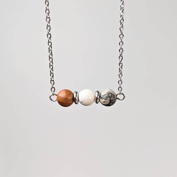 Diffuser Necklace - Rosewood for wholesale by Acacia Aromatherapy