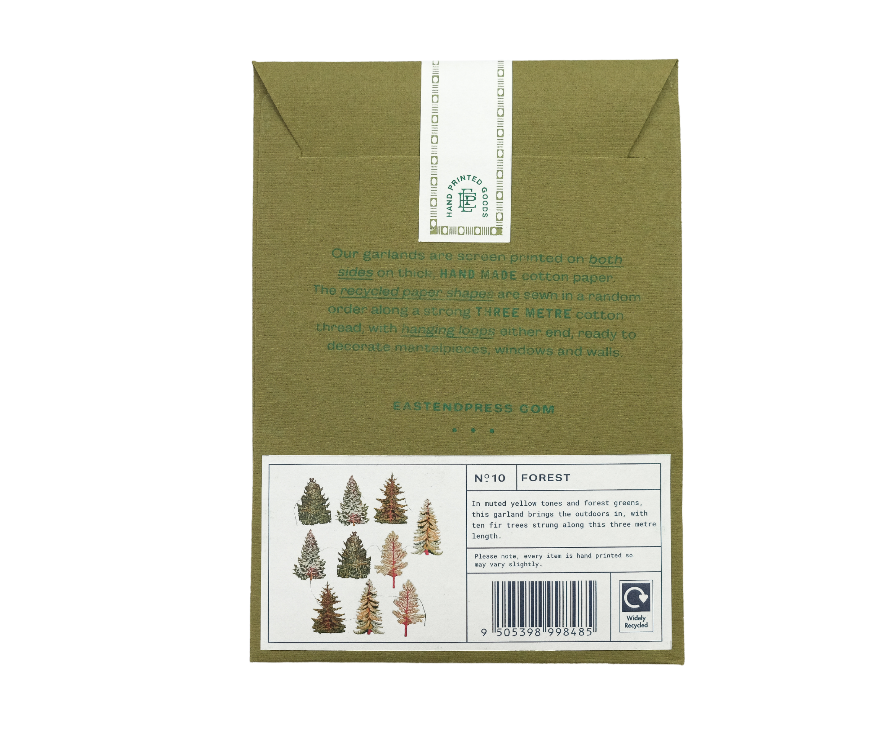 East End Press - Wholesale Bunting/Garland - Forest Sewn Garland10