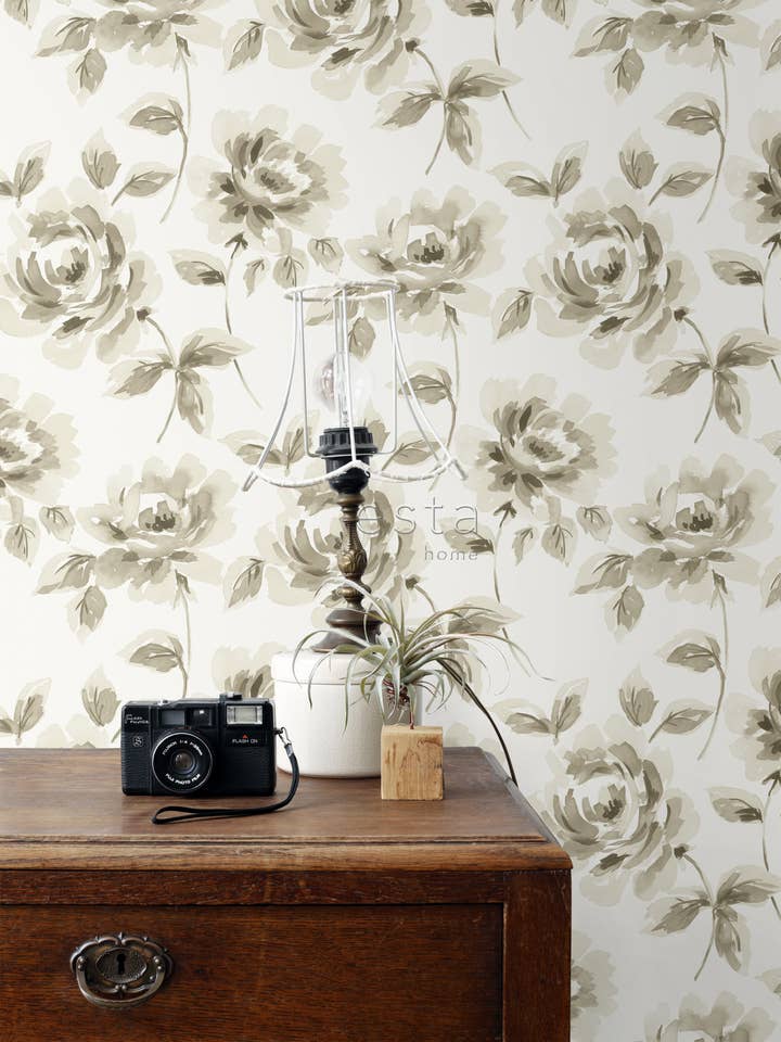 Bakgrund Akvarell Målade Rosor för wholesale av The Design Department b.v.