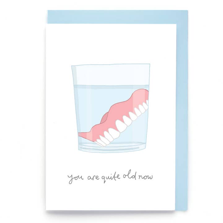 Cartão de aniversário de dentaduras | Cartão de aniversário engraçado | Unissex por atacado de You've Got Pen On Your Face