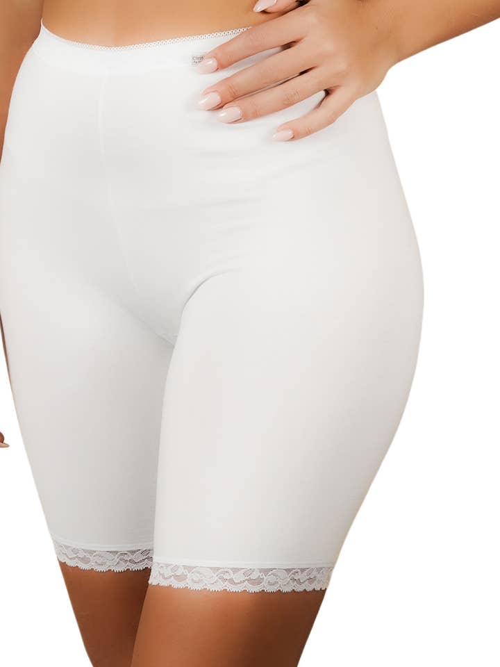 Anágua longa feminina em algodão stretch E-547 por atacado de Clessidra