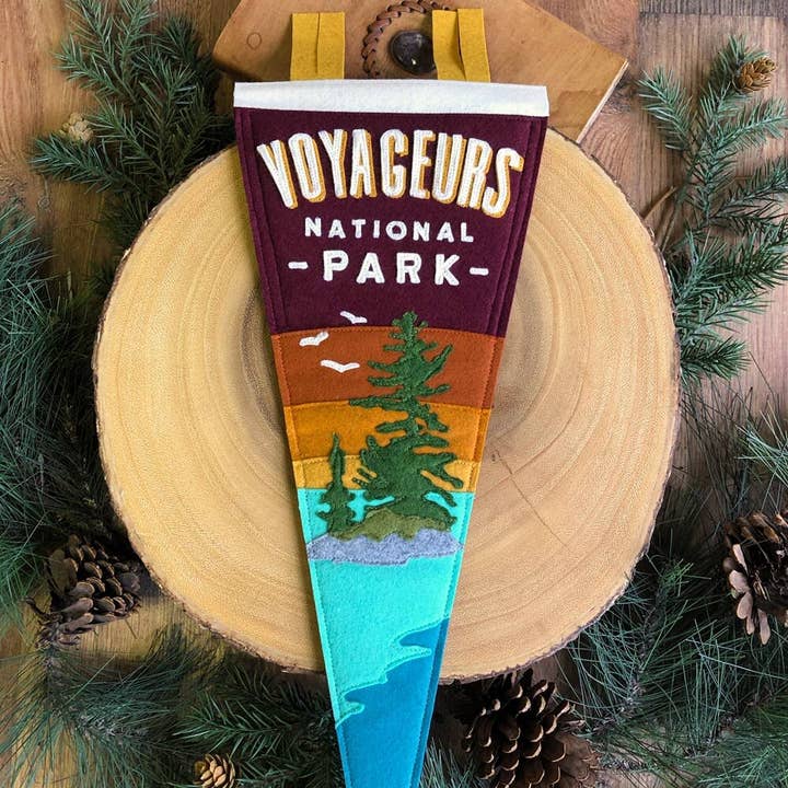 Voyageurs National Park Pennant for wholesale by Yoho & Co.