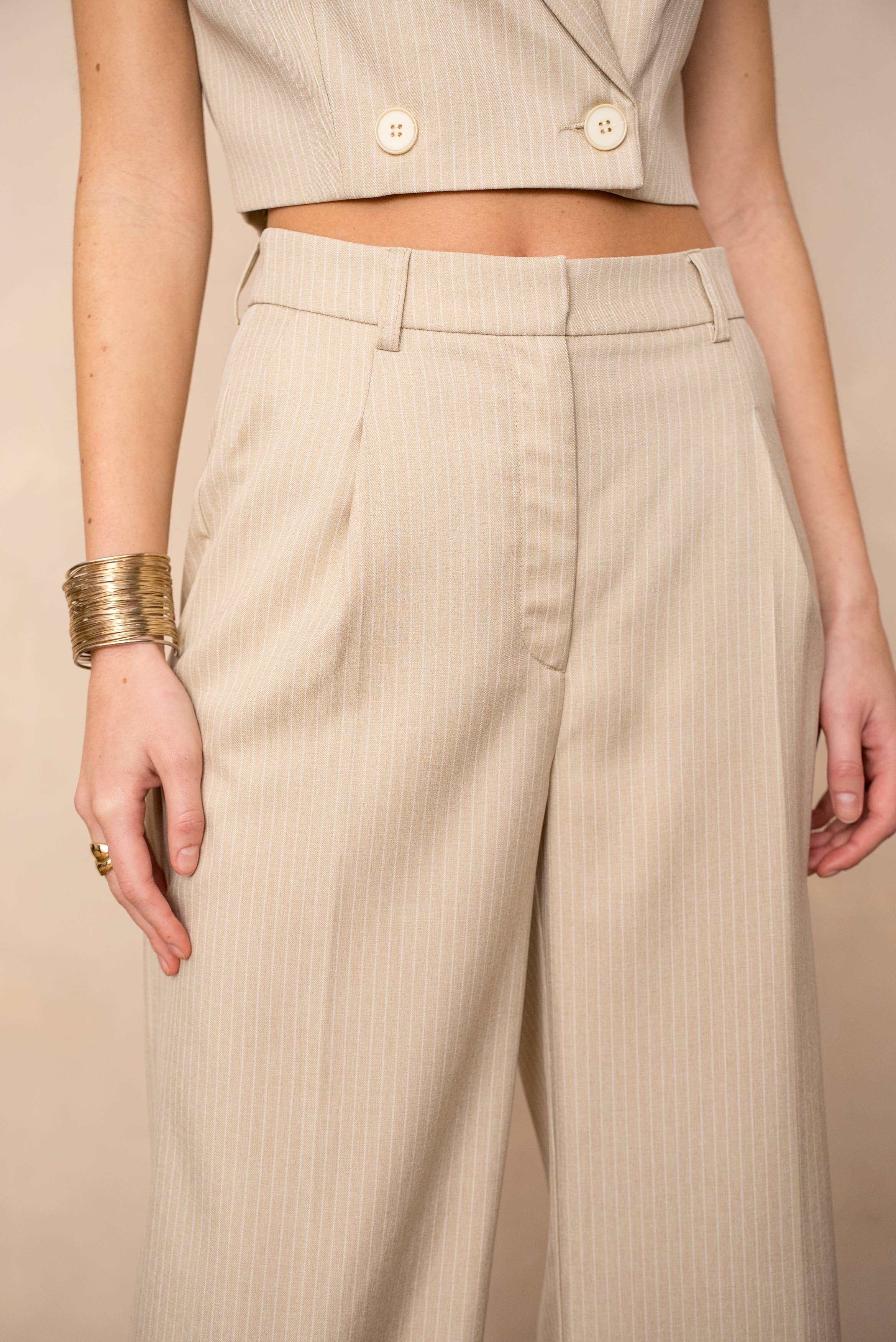 LULUMARY - Wholesale Pants - Women's - Striped pants P98119