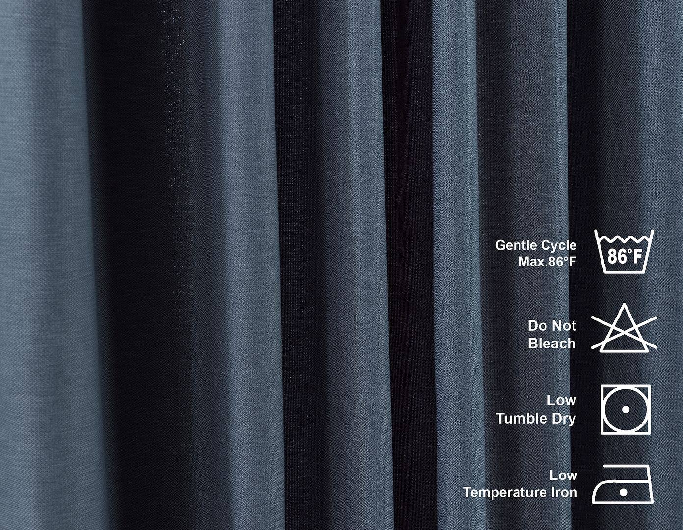 Bes Home Design - Vente Rideaux - Rideau décoratif personnalisé en faux lin de 100 po de large et extra long38