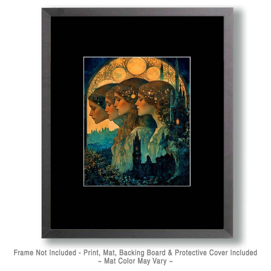 Mowbi - Wholesale Art Print - Four Oracles - Witches and Witchcraft Wall Art Prints – 8″x10″ Artwork for 11″x14″ Frame1