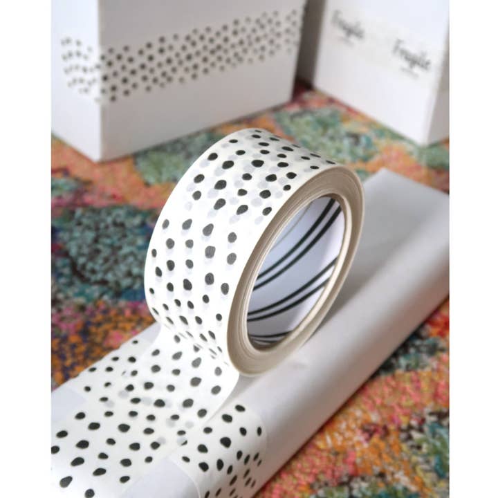 Cascayde - Wholesale Tape - Dalmatian Paper Tape 48mm - Eco Friendly Packaging Tape