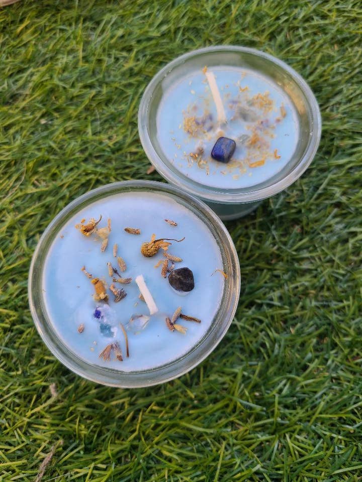 Relax Intention Votive 2 oz for wholesale by Harlow's Garden Gifts