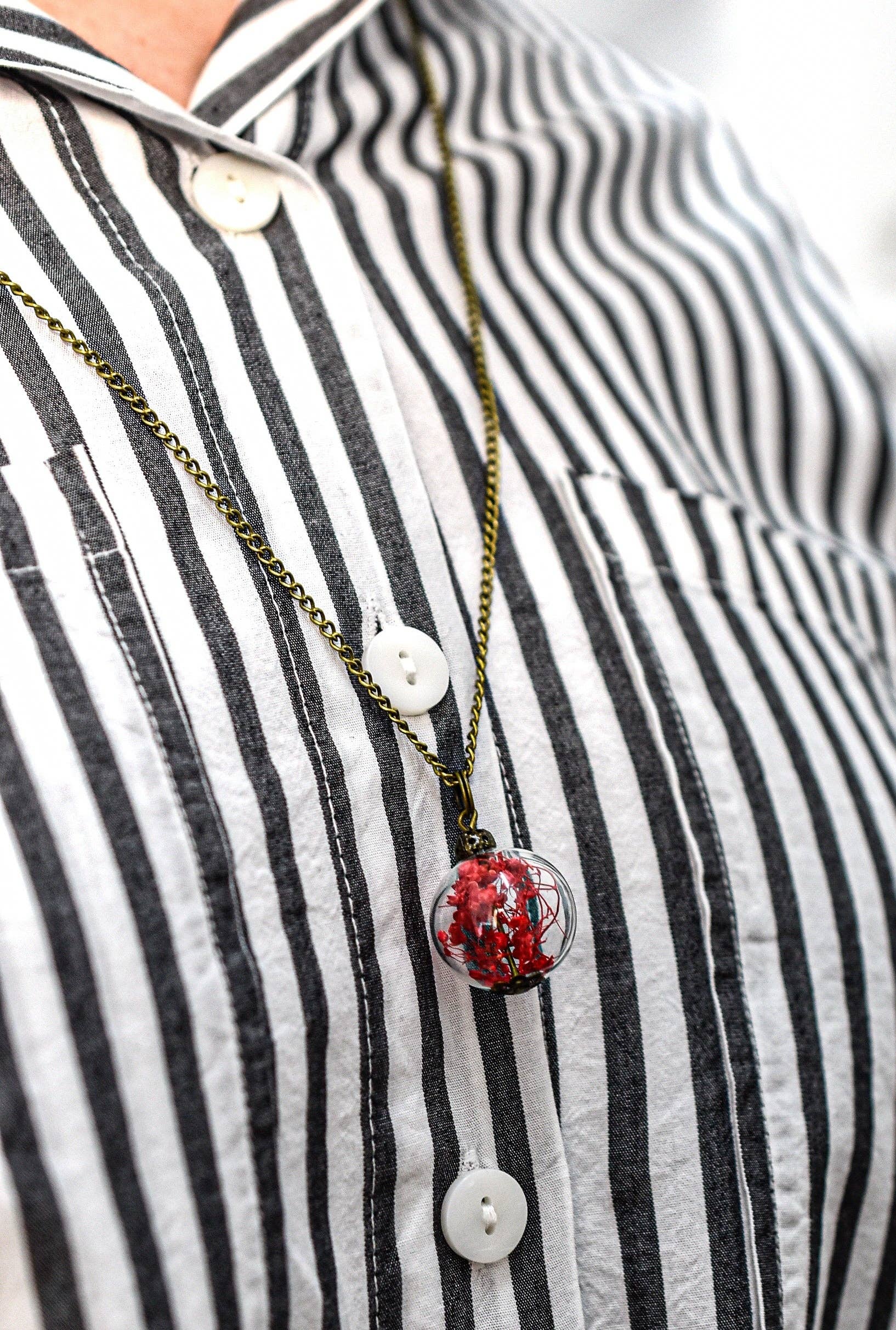 MadamLili – wholesale Hänge-/berlockhalsband – Sommerfreude II Real Blossom Halsband - VIK-164