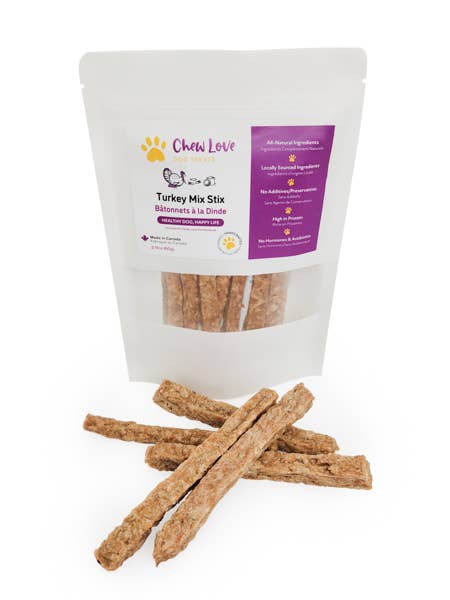 Chew Love Turkey Mix Stix - Multi Ingredients Dog Treats for wholesale by Chew Love Dog Treats