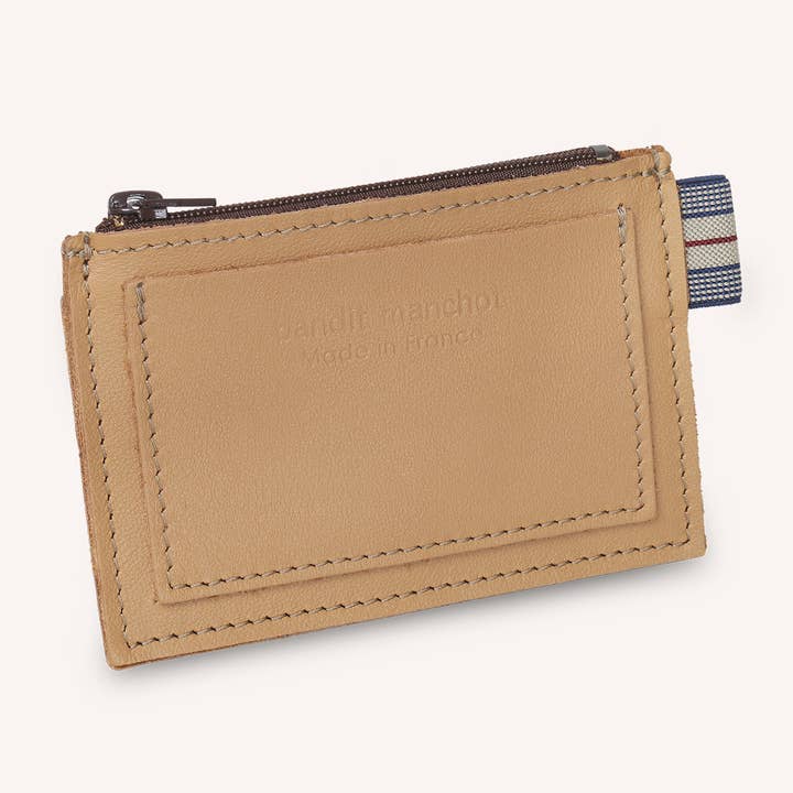 Kompakt kortholder til mænd i genanvendt læder. for engroshandel hos Bandit Manchot