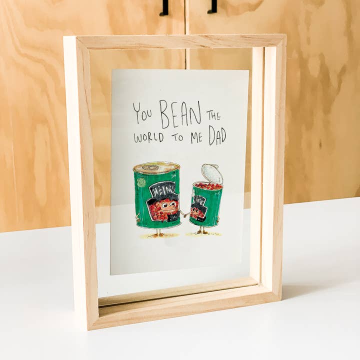 Well Drawn - Wholesale Father’s Day card - You Bean the World to Me Dad4