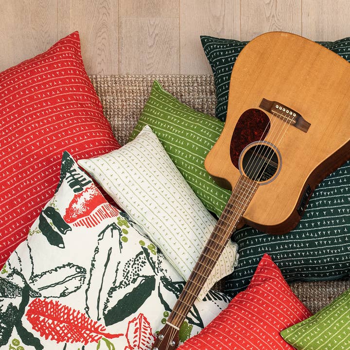 Sabiá - Wholesale Chair Cushion - Rectangular cushion 30×50 ABACATE green — ARRASTA PÉ pattern2