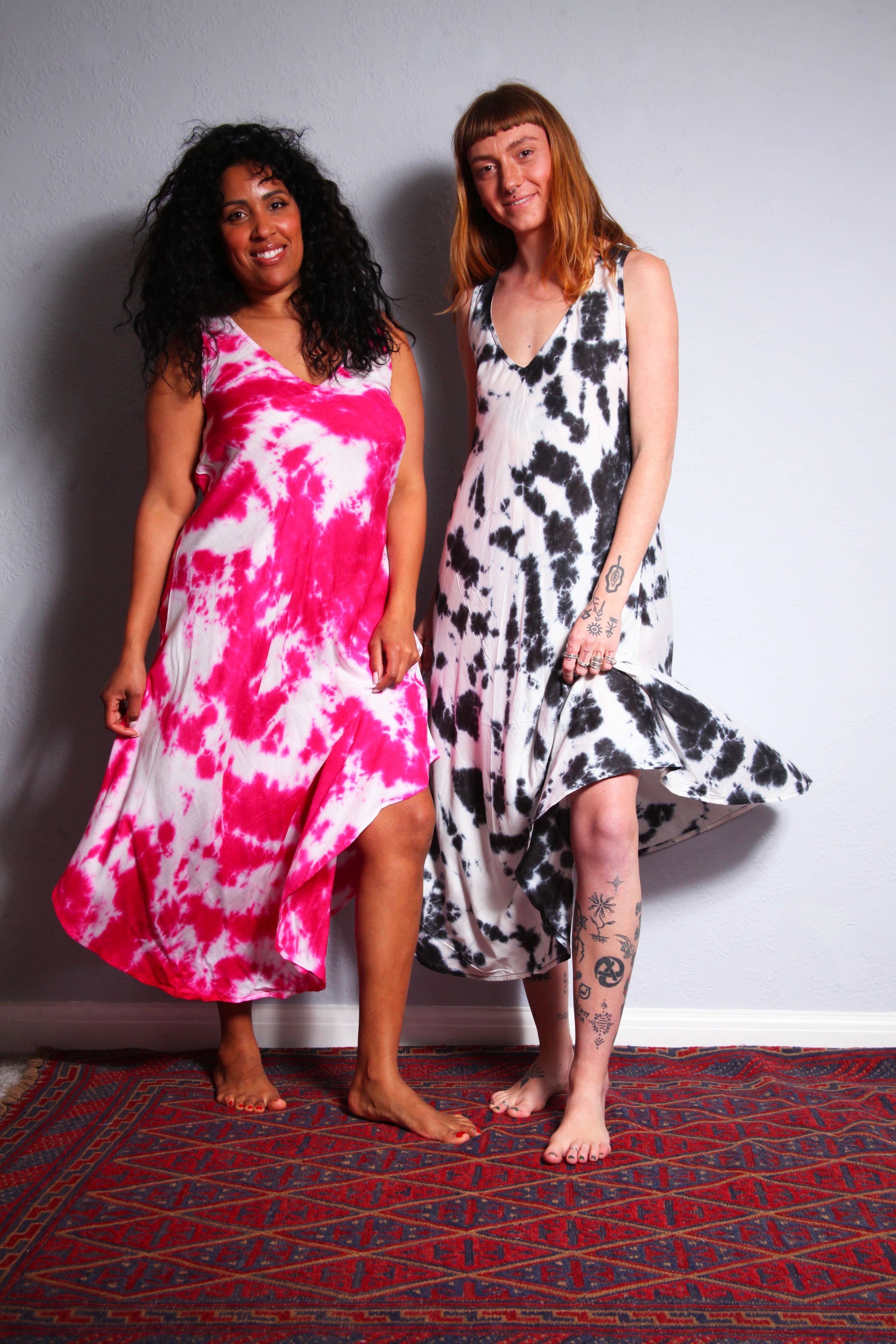 Emma's Emporium – wholesale Dress – Women's – SS004 Tie Dye Bias Cut Dress5