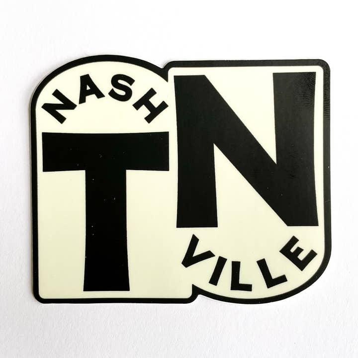 Arched Nashville Sticker for wholesale by N.B. GOODS