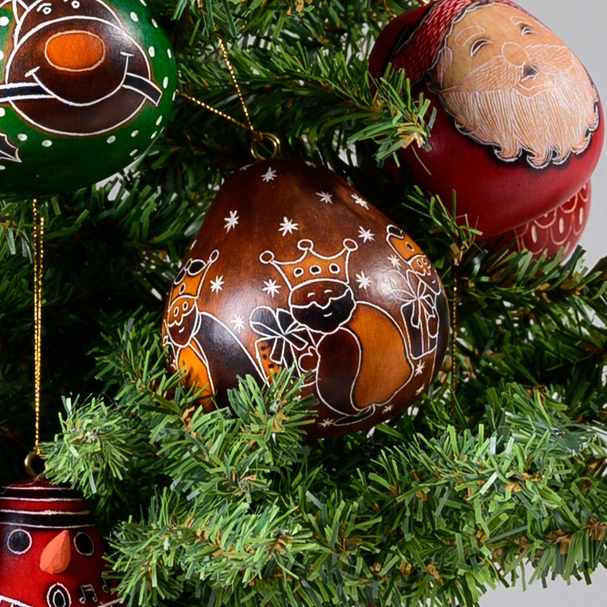 Lucuma Designs - Wholesale Ornament - Kings - Mini Gourd Ornament - Handmade Christmas4