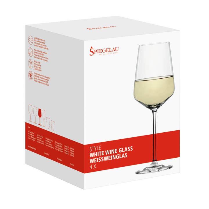 Spiegelau - Wholesale Wine Glass - Style Stemmed Crystal White Wine Glasses Set of 41