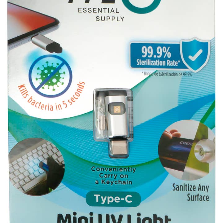 iTech361 - Wholesale - TYPE-C PHONE MINI ULTRAVIOLET LIGHT IN PACKAGE - CASE OF 12