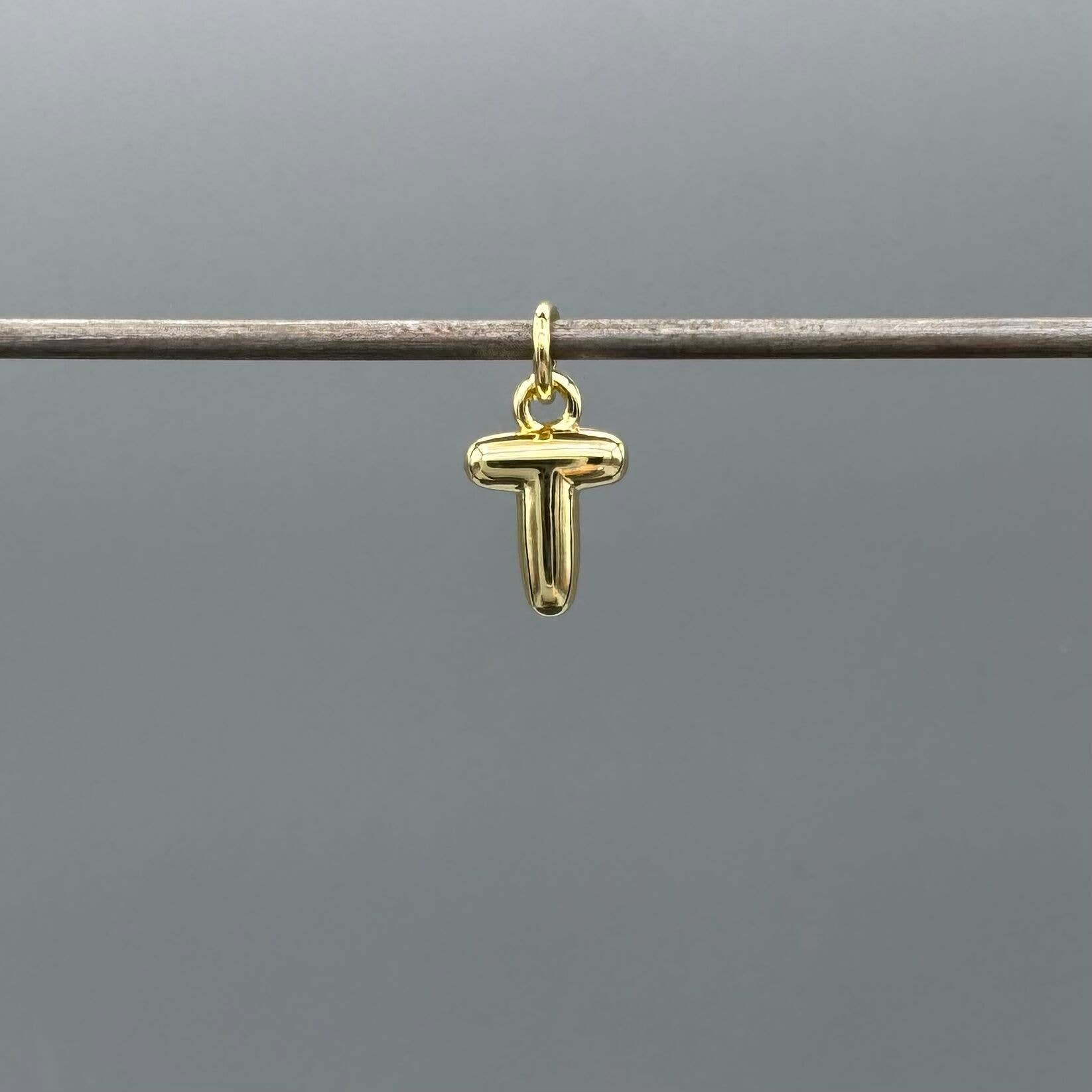 Something Silver - Wholesale Individual Charm/Pendant - Perfect Balloon Bubble Letter Initial Charm16