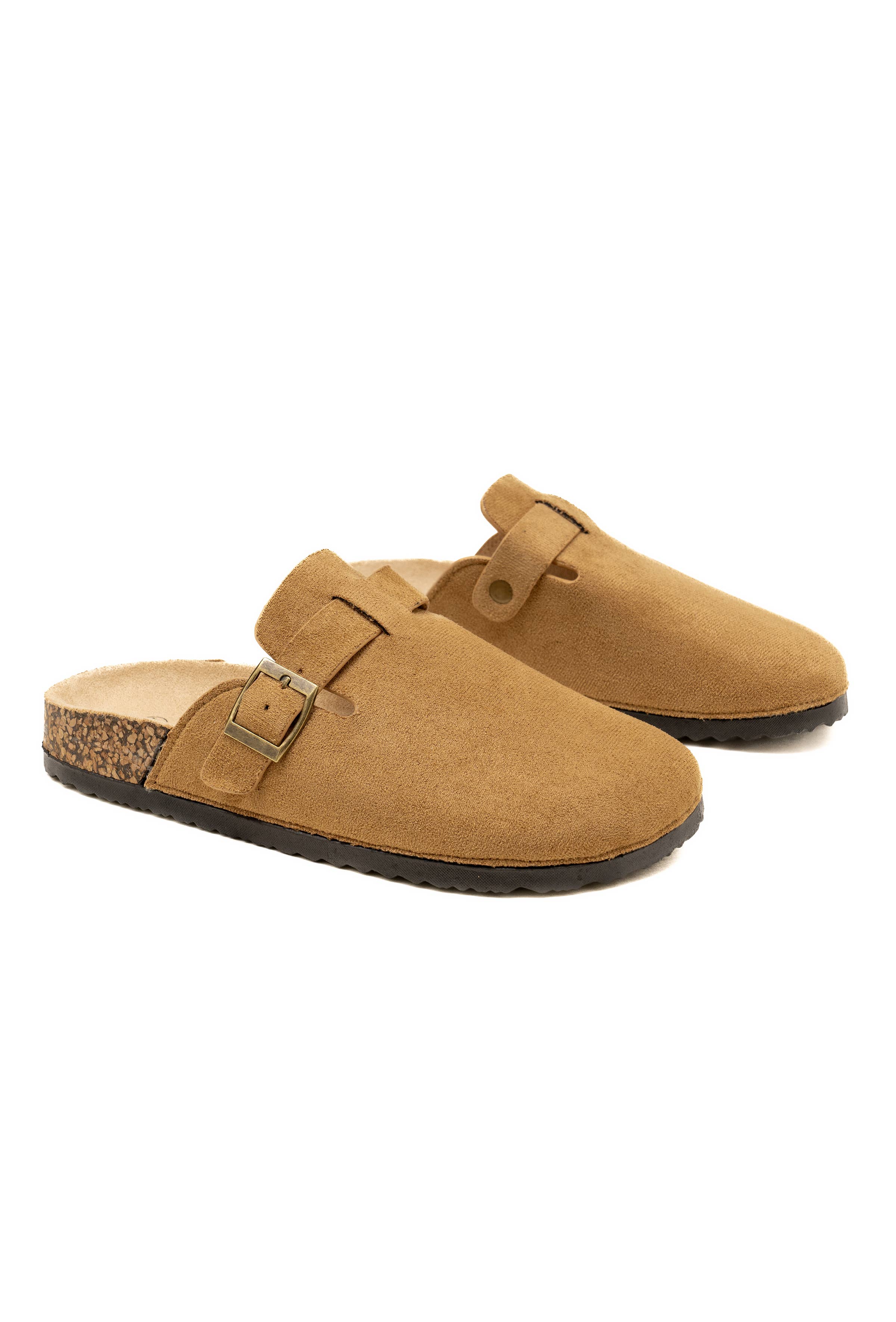 C'M PARIS - Wholesale Mules - Women's - Classic Suedette Mule with Buckle 211021