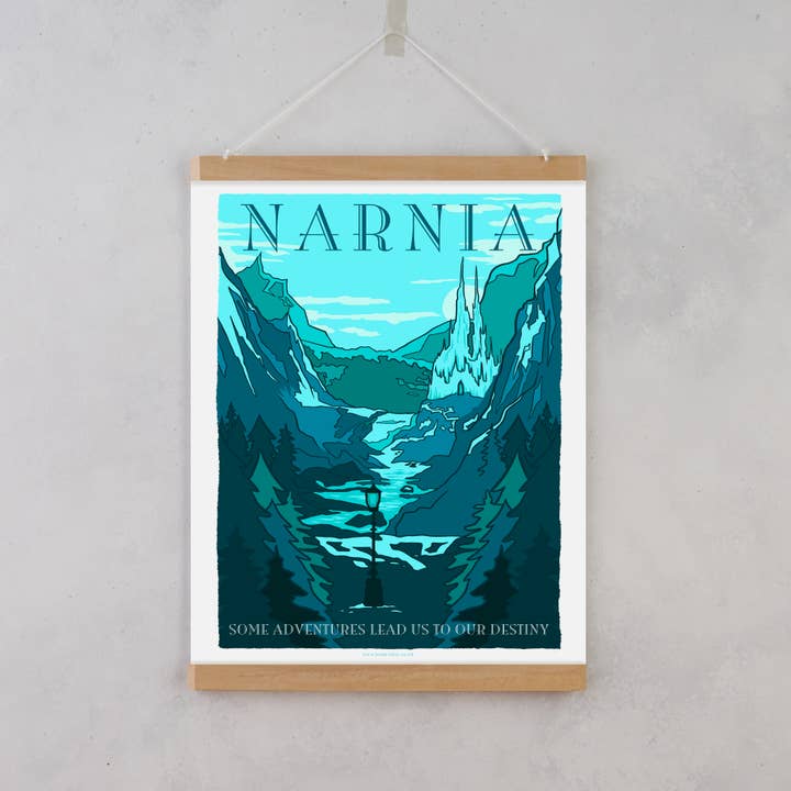 Bookishly – wholesale Poster – Narnia Fictional Travel Poster
