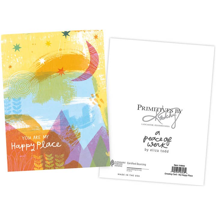 Primitives by Kathy - Wholesale Everyday Greeting Card - My Happy Place Greeting Card2
