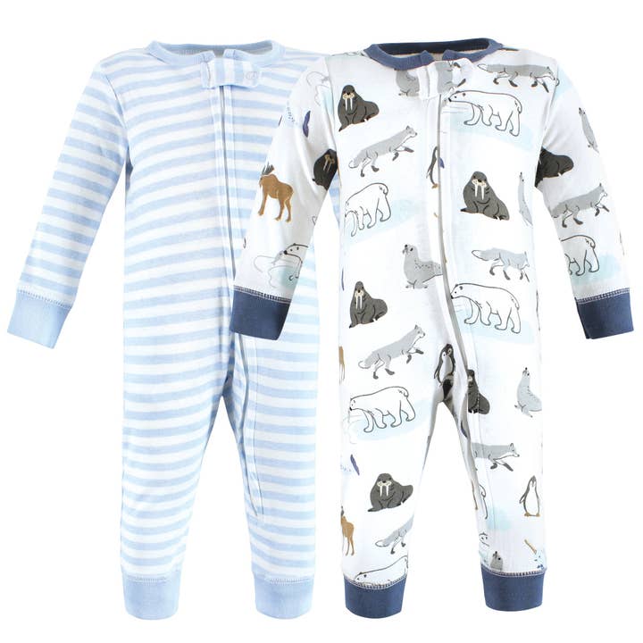 Hudson Baby Cotton Sleep and Play, Arctic Animals for wholesale by BabyVision