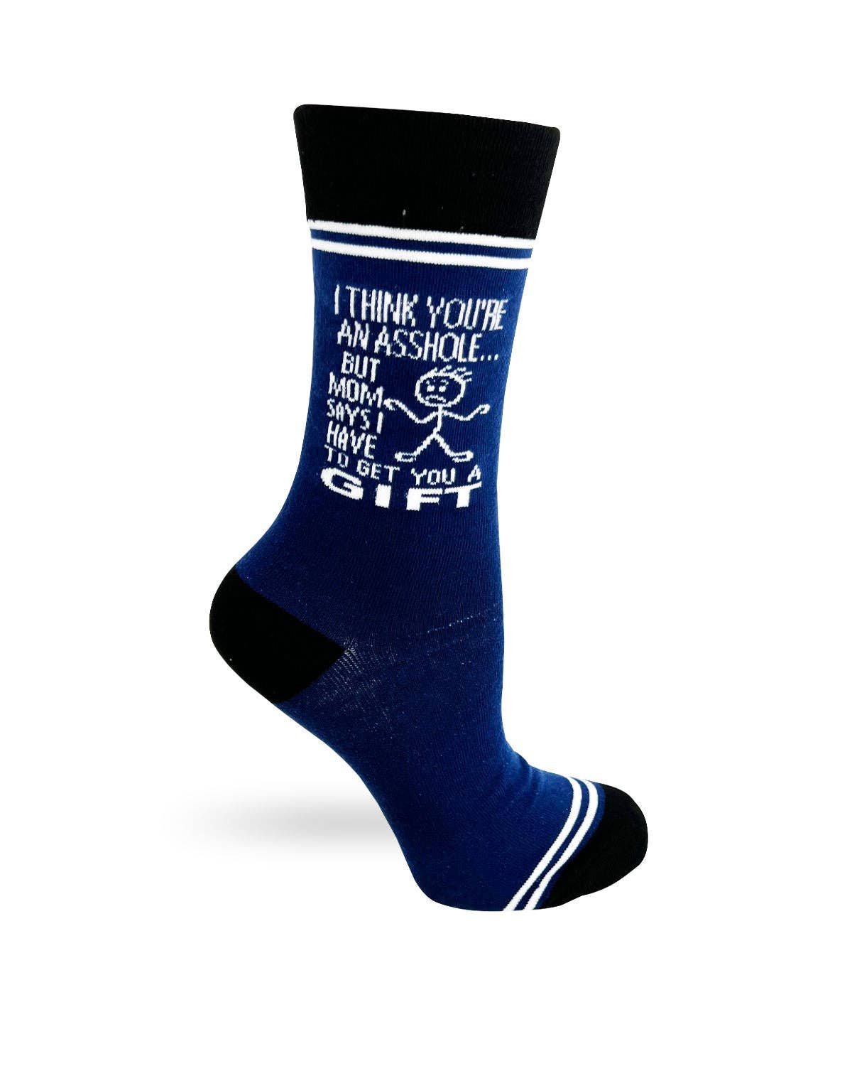 Fabdaz - Vendita all'ingrosso Calzini - Unisex - Penso che tu sia un idiota, ma mamma dice che devo farti un regalo - Calzini unisex Hey Now0