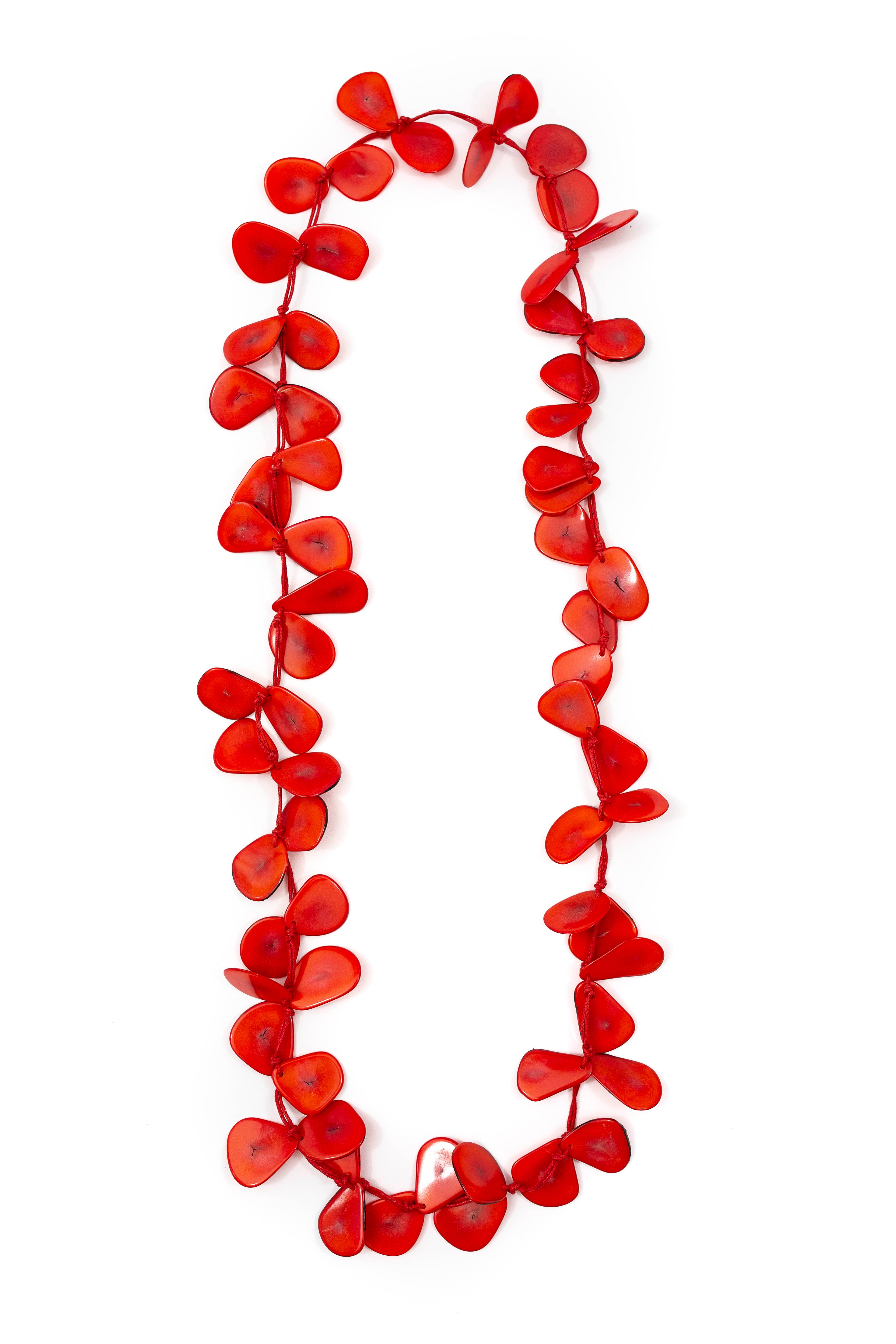 Organic Tagua Jewelry – Engroshandel Perlehalskæde – Tagua halskæde med tynde skiver7