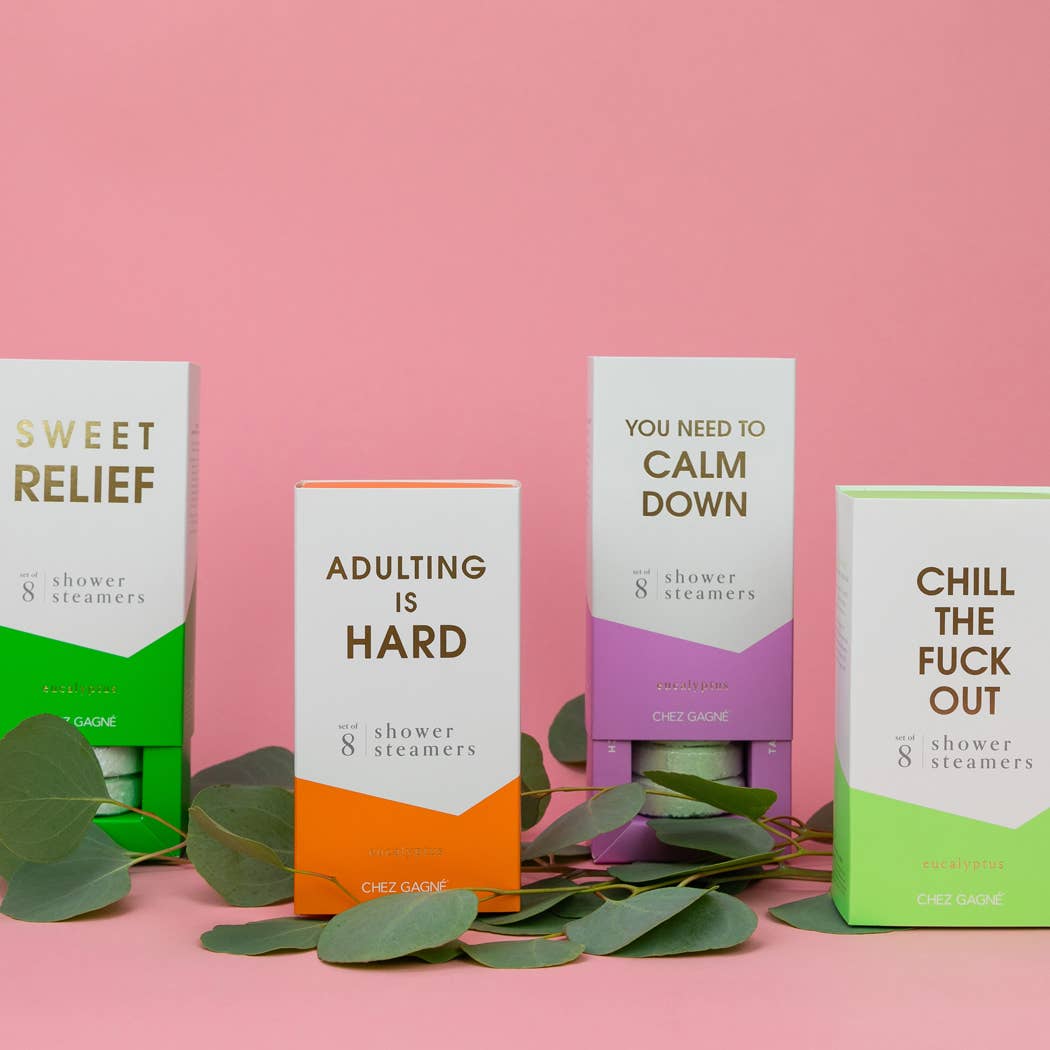 Chez Gagné – Engroshandel Brusefordamper/bombe – Chill The Fuck Up – Aromaterapi brusebombe med eukalyptus – Sæt med 88