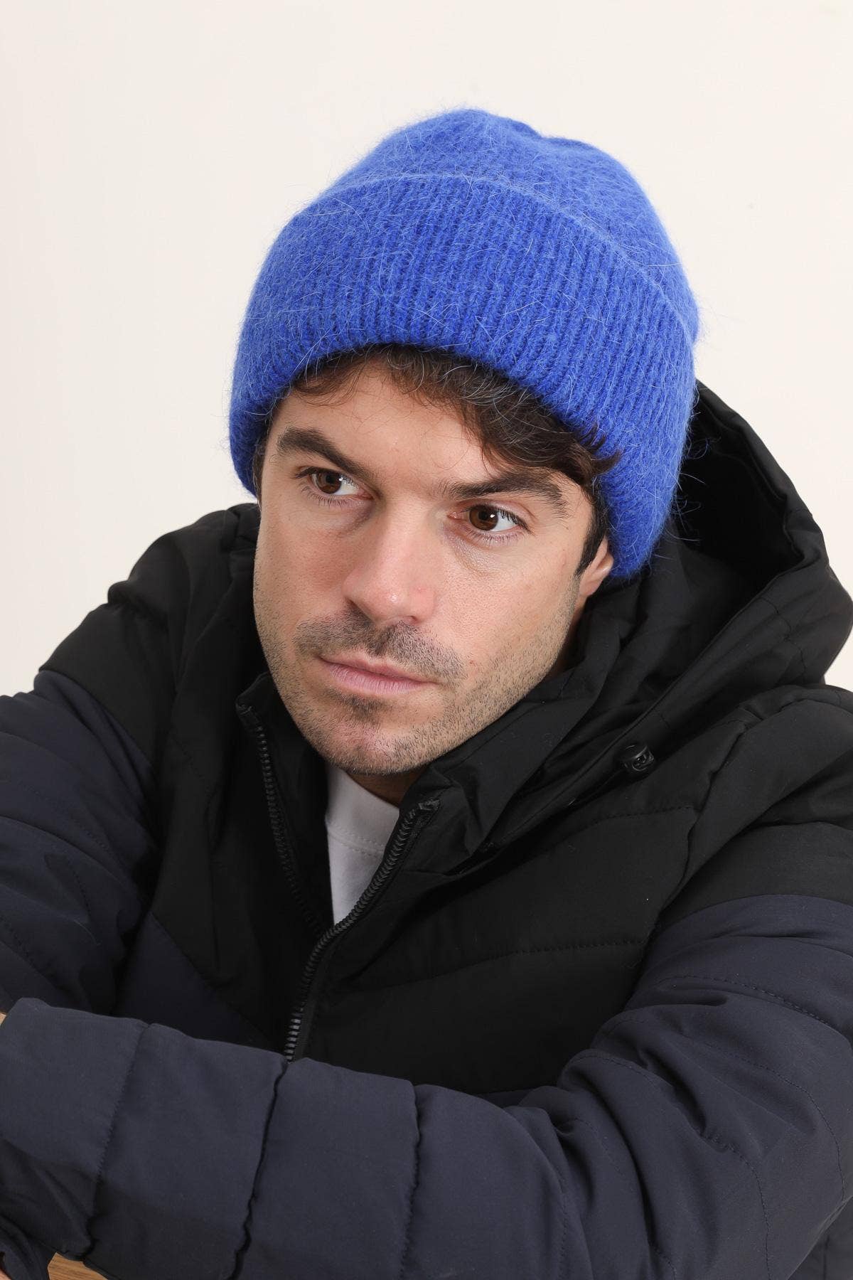 Hologramme Paris - Wholesale Beanie - Women's - Classic Plain Lined Angora Beanie29