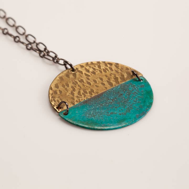 Cerrilos Necklace - Verdigris Patina for wholesale by Forge + Fire