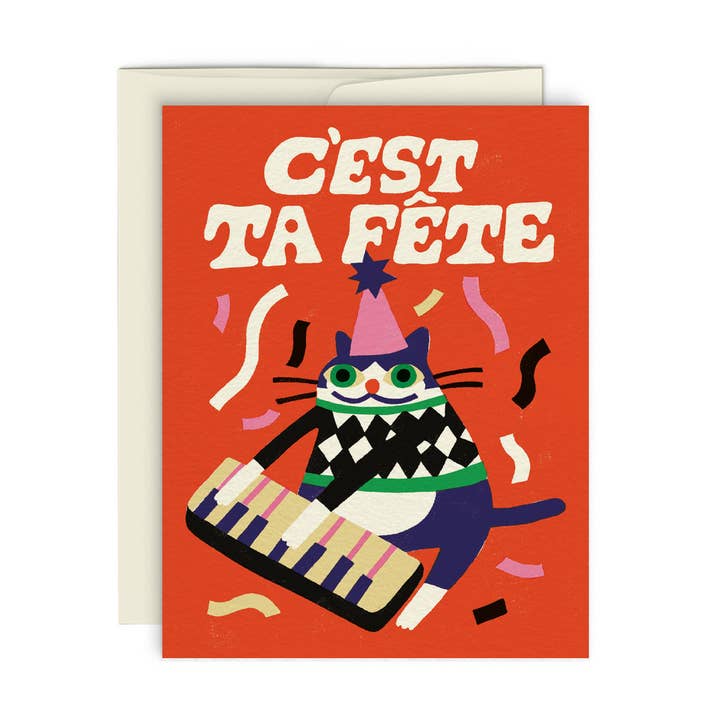 CHAT FESTIF — Greeting Card for wholesale by Paperole