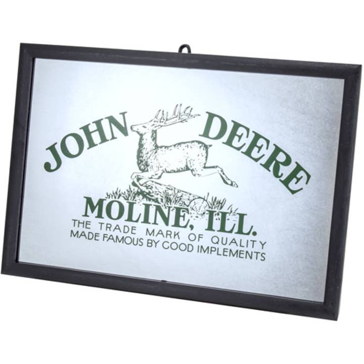 John Deere Vintage Logo Mirror for wholesale by M Cornell Importers Inc