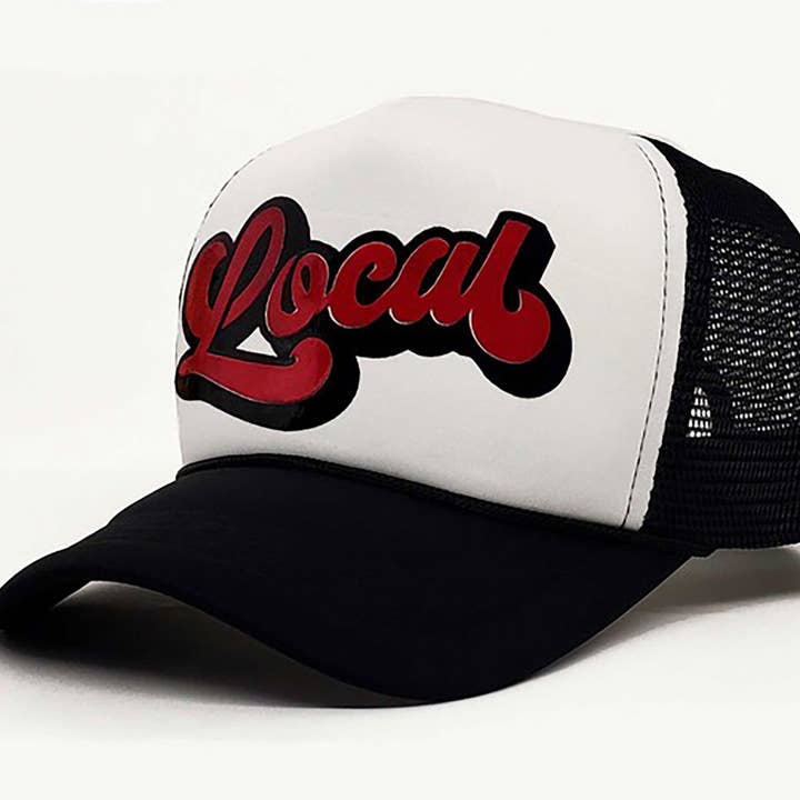 "Local" Sublimation Premium Snapback Baseball & Trucker Hat for wholesale by Peace and Dozen Inc